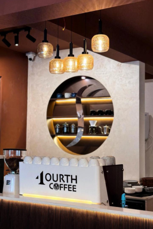 A Contemporary Café Interior